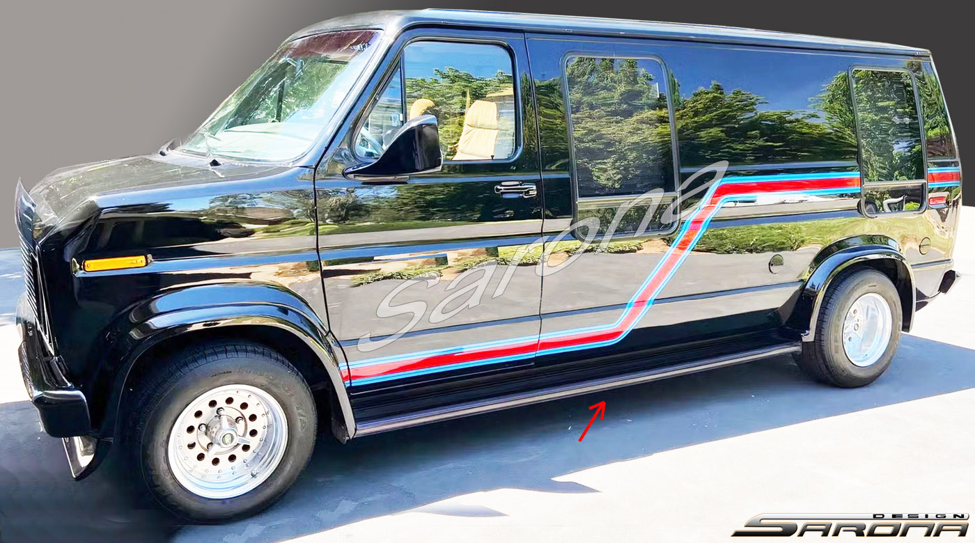 Custom Ford Econoline Van  Long Wheel Base Running Boards (1975 - 2014) - $550.00 (Part #FD-014-SB)